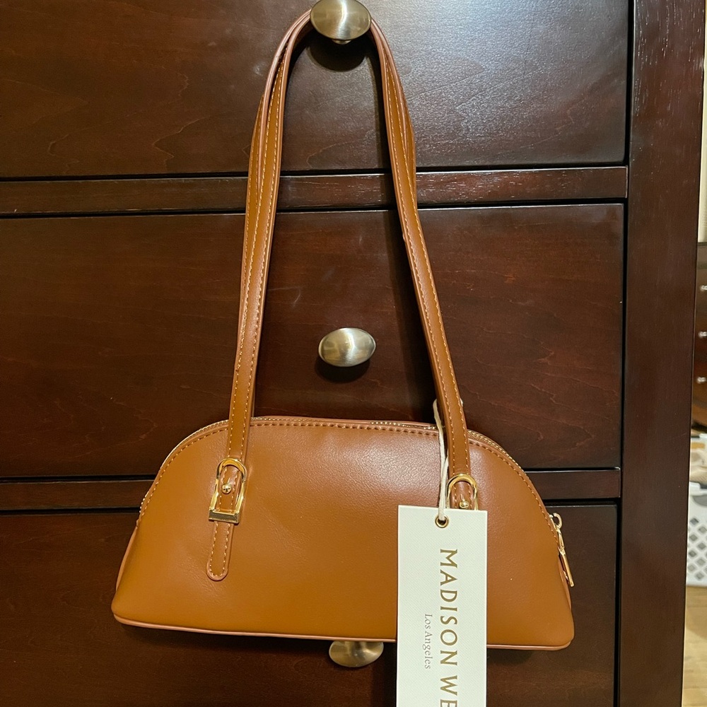 Madison West Brown Shoulder Bag